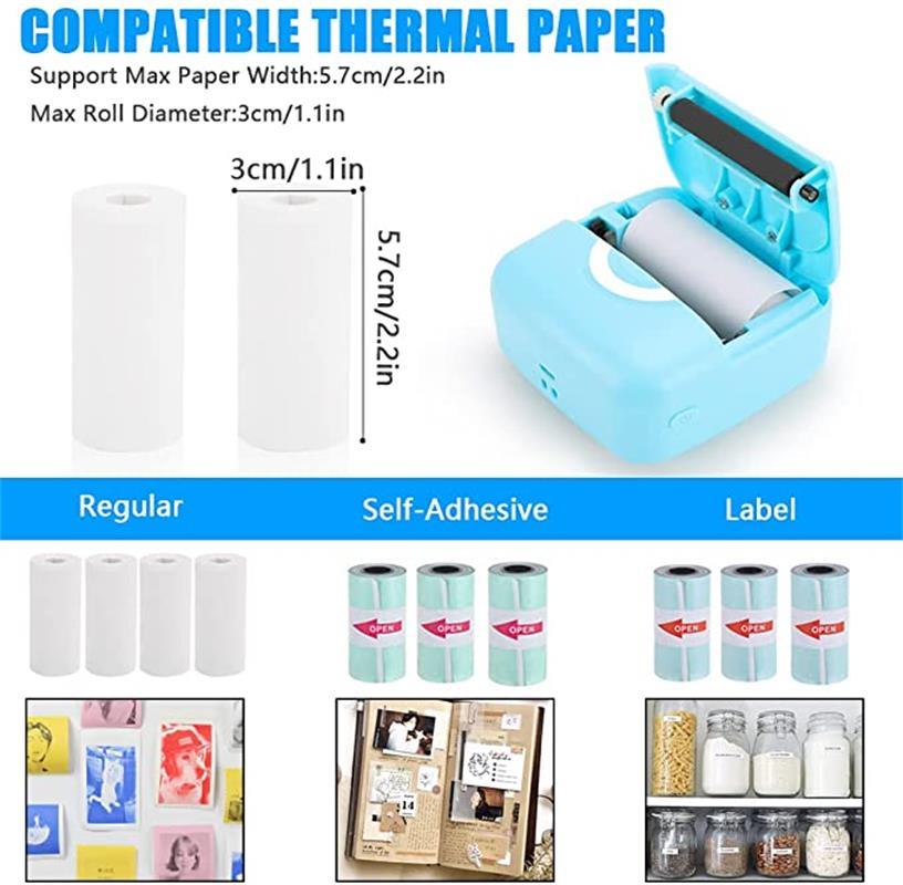 Mini Thermal Printer for Photos, Labels & More