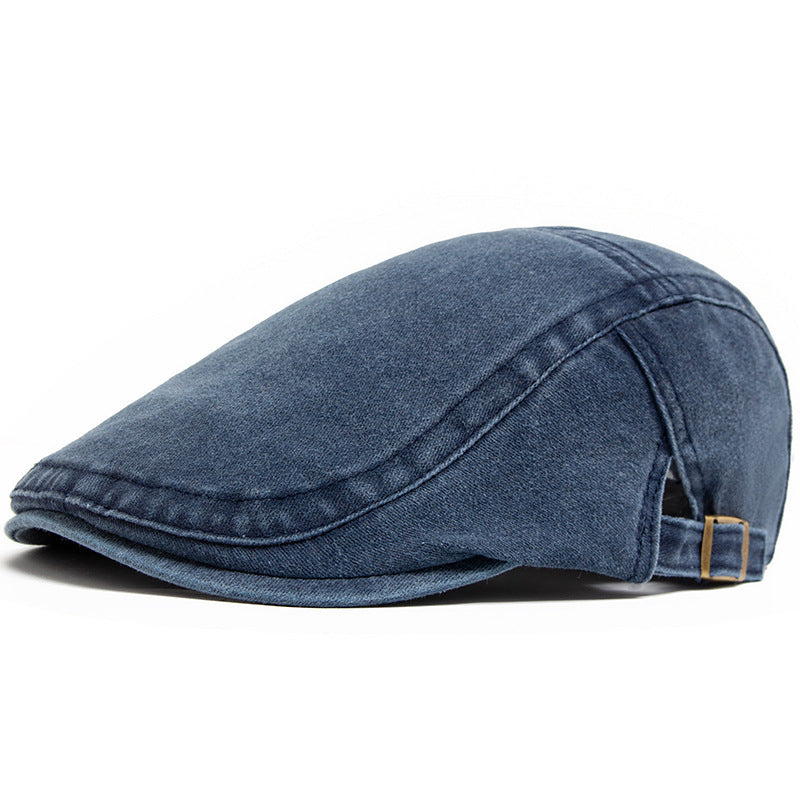 Retro Washed Denim Hat Cowboy Beret Fashion Casual Baseball Cap